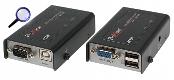 Prelungitor VGA+USB pe UTP CE-100