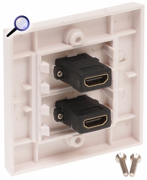 Priză perete HDMI 2 porturi HDMI-PD-2G
