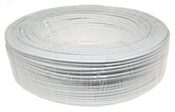 Cablu coaxial+alimentare 2X0.50 rola 200 cupru integral