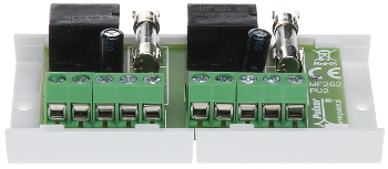 Modul 2 relee 10-16VDC comutare 1A la 50VAC AWZ-512 cu protecție cu siguranțe