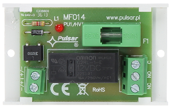 Modul 1 releu NO/NC comandă 10-16VDC, 6A/230VAC AWZ-514 PULSAR
