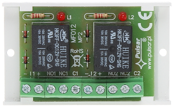 Modul 2 relee 10-14VDC comutare 2A la 50VAC AWZ-529