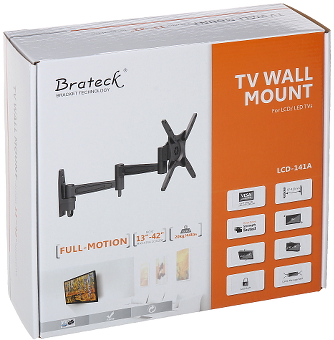 Suport TV/monitor braț dublu reglabil BRATECK-LCD-141A 17-37 ", sarcină suportată: 20 kg