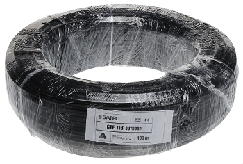 Cablu coaxial de exerior CTF-113/100 cu gel conductor central 1.13mm cupru integral