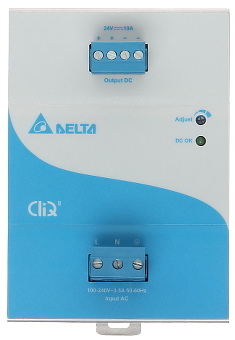 Sursă 24V 10A industrială montaj șină DIN Delta Electronics DRP-024V240W-1BN