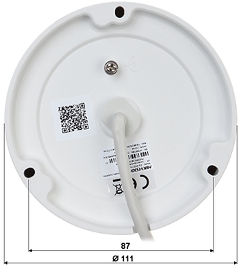 Camera de supraveghere IP Dome Hikvision DS-2CD1121-I(2.8MM)(D), 2 MP, IR 30 m, 2.8 mm