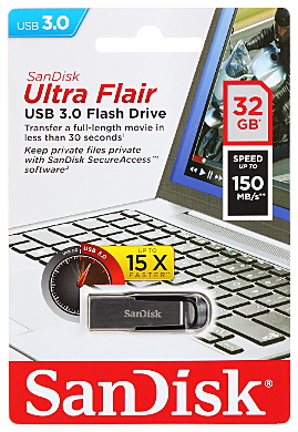 PENDRIVE USB 3 0 FD 32 ULTRAFLAIR SAN DISK 32 GB USB 3 0 SANDISK