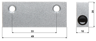 Contact magnetic KN-M06 IP65 aluminiu