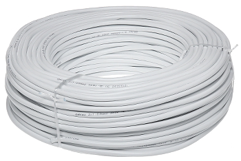 Cablu electric lițat OMY-3X1.5 rotund 300 V cupru intrgral, alb