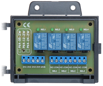 Modul 4 relee NO/NC 10 A (max), 30 V DC / 50 V AC PK4-12-ZW control 12Vdc