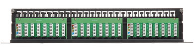 Patch panel 48 porturi UTP Cat.6 cu suport cabluri