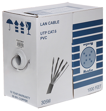 Cablu UTP / Cablu Internet Cat.6 Metacon, cupru integral 