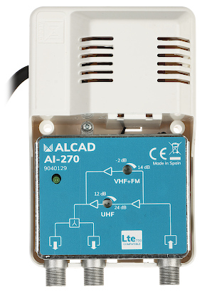 Amplificator CATV split band AI-270 Alcad câștig 14/24 dB