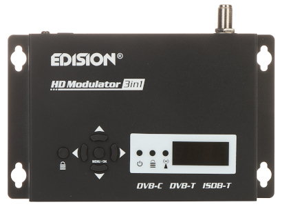 CYFROWY MODULATOR DVB T DVB C ISDB T EDISION 3IN1 HD