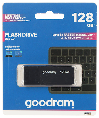 PENDRIVE FD 128 UME3 GOODRAM 128 GB USB 3 0 3 1 Gen 1
