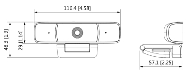 KAMERA INTERNETOWA USB HAC UZ3 Z A 0360B ENG 1080p 3 6 mm DAHUA