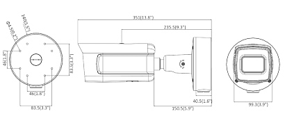 Cameră IP ANPR motozoom Hikvision IDS-2CD7A46G0/P-IZHSY(2.8-12MM)(C) - 4 Mpx 2.8 ... 12 mm