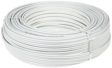 Cablu coaxial+alimentare 2X0.50 rola 100 cupru integral