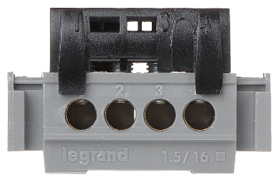 Bloc terminal de distributie 4x16mm² negru Legrand IP2X LE-004850