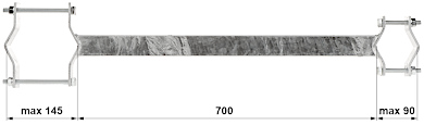 Clemă distanțatoare OR-70R90-150