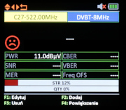 UNIWERSALNY MIERNIK PCM 1220 DVB T T2 DVB S S2 DVB C C2