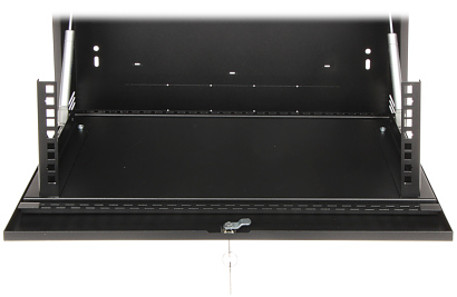 Rack slim 19 inchi 3U montaj pe perete 580x500x180 negru vertical R19-3U/350/B
