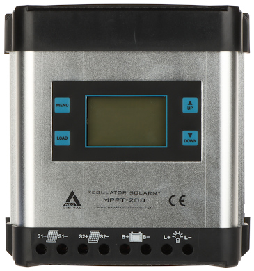 REGULATOR SOLARNY ADOWANIA AKUMULATOR W SCC 20A MPPT LCD AZO Digital