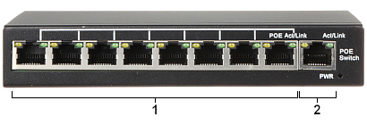 Switch POE cu 9 porturi SPS-8P/1-V2