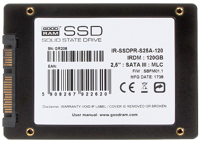 DYSK DO REJESTRATORA SSD PR S25A 120GB GOODRAM