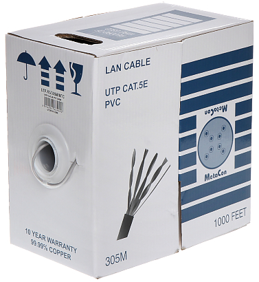 Cablu UTP / Cablu Internet Cat.5 Metacon, cupru integral 