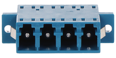 Adaptor cuplă fibră optică LC/UPC quadruplex singlemode albastru