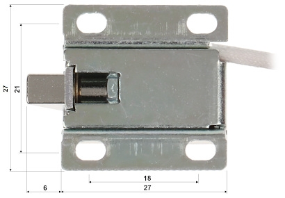 Yală electromagnetică pentru dulapuri/ sertare ATLO-DT-L02 argintie