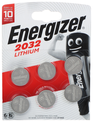 Set 6 baterii Litiu-Ion CR2032 Energizer 3V