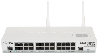 Router switch 24 porturi gigabit Mikrotik CRS125-24G-1S-2HND-IN 2.4 GHz 300 Mbps