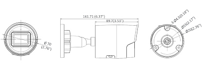 Cameră IP DS-2CD2083G2-IU(2.8MM)(BLACK) ACUSENSE - 8.3 Mpx Hikvision neagră