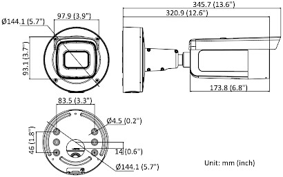 Cameră IP antivandal DS-2CD2646G2-IZS(2.8-12MM)/C/BLACK ACUSENSE - 4 Mpx 2.8...12 mm - MOTOZOOM Hikvision neagră