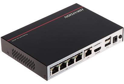 NVR DS-E04NI-Q1/4P(SSD2T) 4 CANALE, 4 PoE Hikvision
