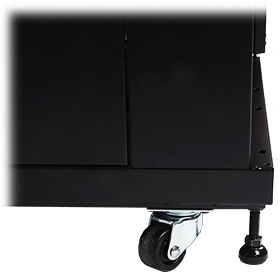 Cabinet rack servere 18U 600X600 de podea ușă sticlă sarcină max. 1000kg cu role și picioare