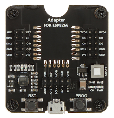 Placa programare ESP8266 pentru module ESP12 cu US, pini si buton reset/program
