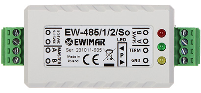 Repetor/amplificator RS-485 EW-485/1/2/SO cu separatie optica EWIMAR