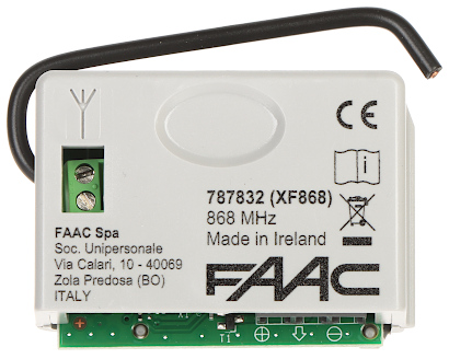 Modul control radio pentru porți garaj FAAC XF868
