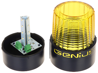 Lampa LED de semnalizare Vidos GENIUS-GUARD 24V, flash, IP55, galben