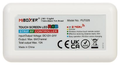Controller LED RGB + telecomandă LED-RGB-WC/RF 2.4 GHz 12...24 V DC MiBoxer / Mi-Light