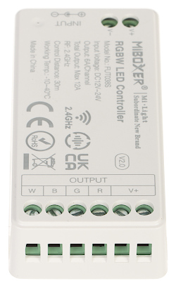 Controller iluminat LED-RGBW-WC/RF2 wireless 2.4 GHz, RGBW 12...24 V DC MiBOXER / Mi-Light