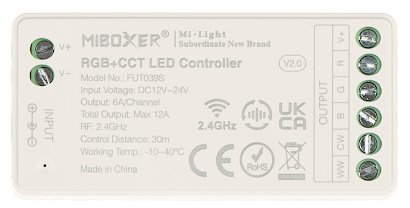 STEROWNIK O WIETLENIA LED LED RGBW WC RF 2 4 GHz RGBCCT RGBWW 12 24 V DC MiBOXER Mi Light