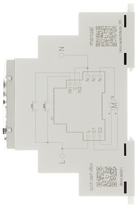 SMART CONTROLLER FOR ROLLER SHUTTERS SHUTTERBOX-DIN/BLEBOX Wi-Fi, 230 V AC