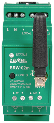 INTELIGENTNY STEROWNIK ROLET SRW 02M Wi Fi 230 V AC ZAMEL