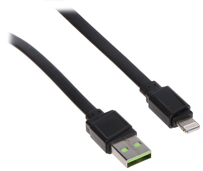 Cablu USB 2.0 USB-A la Lightning 0.25m Green Cell