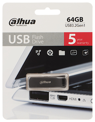 PENDRIVE USB U156 32 64GB 64 GB USB 3 2 Gen 1 DAHUA