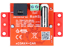 Extender LAN+POE 1000m pe cablu coaxial XCOAX4-SET kit 2 buc ATTE